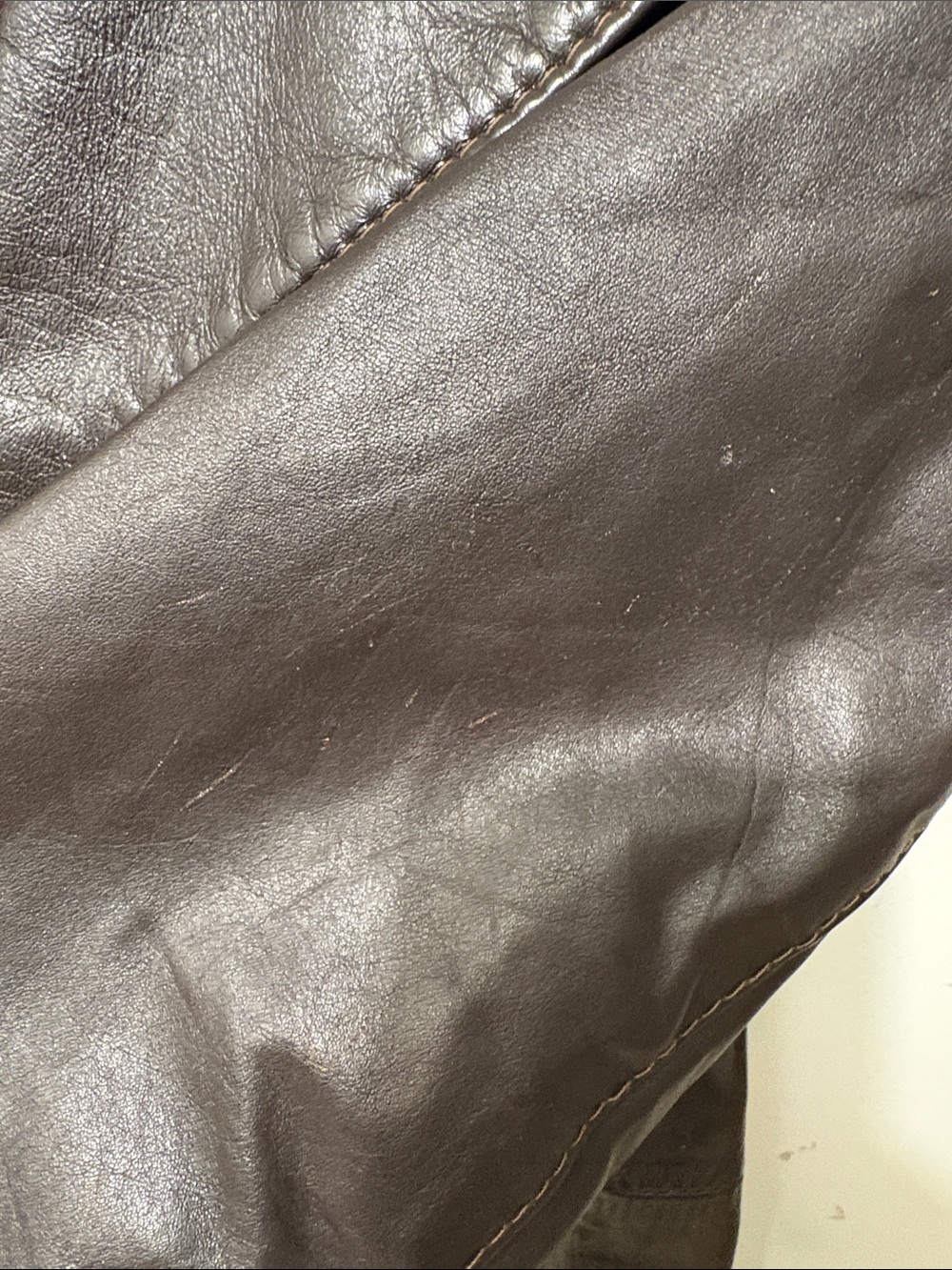 Classic Vintage - Women's Brown Leather Tailored Trench Coat - Belted - Picture 10 of 12